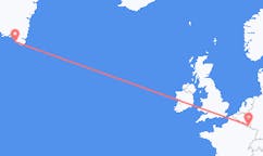 Flyg från Luxemburg, Luxemburg till Nanortalik, Grönland