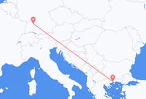 Flyreiser fra Kavala, Hellas til Stuttgart, Tyskland
