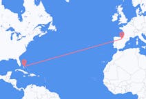 Flyreiser fra Nassau, Bahamas til Logrono, Spania