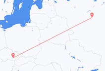 Fly fra Moskva til Brno