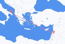 Flyreiser fra Damaskus, til Brindisi