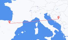 Flyg från Logrono, Spanien till Sarajevo, Bosnien och Hercegovina