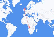 Flights from Kuito, Angola to Bristol, England