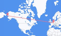 Flyg från Nome, USA till Frankfurt, Tyskland