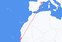 Vluchten van Banjul naar Barcelona