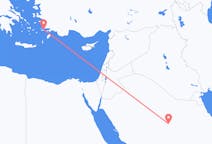 Voli from Al-Qasim, Arabia Saudita to Coo, Grecia