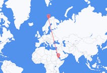 Рейсы из Асмэры, Эритрея в Бардуфосс, Норвегия