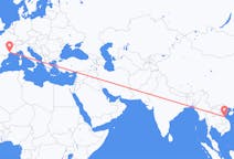 Flyg från Dong Hoi, Vietnam till Montpellier, Frankrike