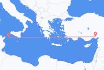 Vols depuis la ville de Pantelleria vers la ville d'Adana