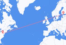 来自美国出发地 黑格斯敦目的地 芬兰赫尔辛基的航班