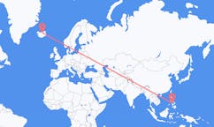 Flights from the city of Kalibo, Philippines to the city of Akureyri, Iceland