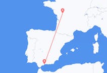 Lennot Poitiersista, Ranska Málagaan, Espanja