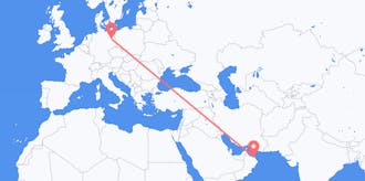 Flyreiser fra Oman til Tyskland
