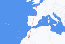 Flyg från Tindouf, Algeriet till Rennes, Frankrike