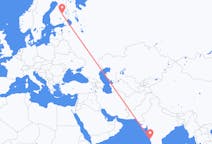 Flyreiser fra Goa, India til Kuopio, Finland