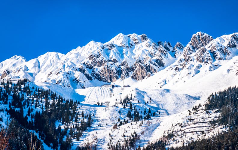 photo of Mountains ski resort Innsbruck Austria - nature and sport background.