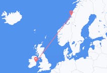 Vluchten van Brønnøysund naar Dublin