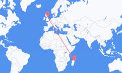 Flights from Île Sainte-Marie, Madagascar to Durham, England, the United Kingdom