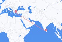 Vluchten van Colombo, Sri Lanka naar Naxos, Griekenland