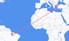 Flyreiser fra Araguaína, Brasil til Bodrum, Tyrkia