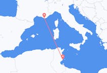 Vluchten van Sfax naar Toulon