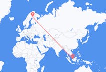 Flyg från Kuching, Malaysia till Rovaniemi, Finland