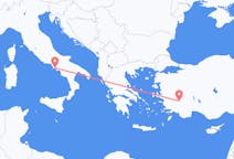 Vluchten van Napels, Italië naar Denizli, Turkije