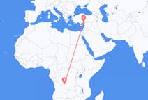 Flyreiser fra Dundo, Angola til Adana, Tyrkia