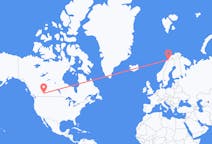 Flyg från Calgary, Kanada till Narvik, Norge