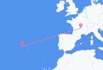 Vluchten van Clermont-Ferrand, Frankrijk naar Horta, Azoren, Portugal
