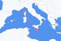 Flyreiser fra Malta, Malta til Calvi, Frankrike