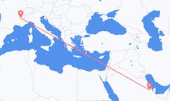 Flights from Hofuf, Saudi Arabia to Grenoble, France