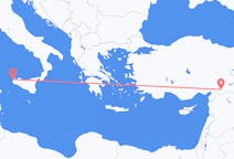 Flüge von Trapani, Italien nach Gaziantep, die Türkei
