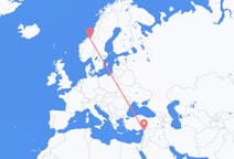 Flyreiser fra Trondheim, Norge til Hatay Province, Tyrkia