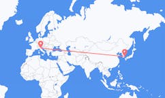 Flights from Ulsan, South Korea to Bologna, Italy