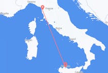 Vluchten van Palermo, Italië naar Pisa, Italië