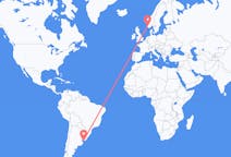 Flyg från Montevideo, Uruguay till Stavanger, Norge