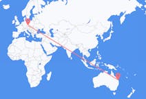 Flyg från Bundaberg Region, Australien till Prag, Tjeckien