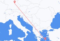 出发地 德国出发地 纽伦堡目的地 希腊纳克索斯的航班