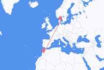 Flyg från Marrakech, Marocko till Århus, Danmark