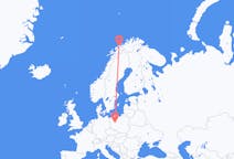 Vols de Poznań, Pologne vers Tromso, Norvège
