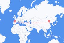 Flyg från Peking, Kina till Madrid, Spanien