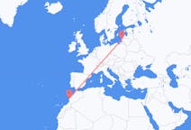 Flyg från Essaouira, Marocko till Palanga, Litauen