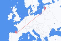 Vluchten van Riga, Pescara, Letland naar Vitoria, Spanje