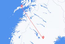 Vluchten van Svolvær naar Arvidsjaur