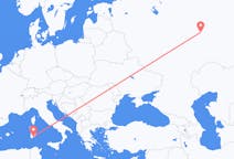 Flyg från Kazan, Ryssland till Cagliari, Italien