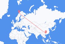 Flyg från Liuzhou, Kina till Narvik, Norge