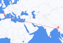 Flights from Magway, Myanmar (Burma) to Valencia, Spain