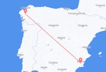 Vols depuis la ville de Murcia vers la ville de Saint-Jacques-de-Compostelle
