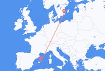 Flights from Kalmar, Sweden to Menorca, Spain